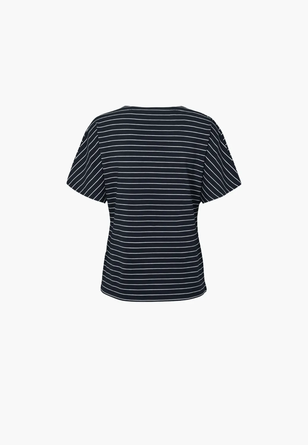 Laurie Ingrid Blouse SS Navy Stripe viscose