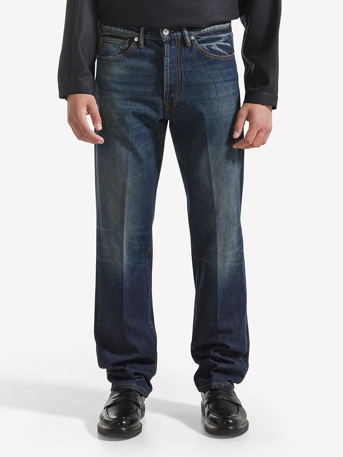 Nine In The Morning Nathan NH101 straight jeans heren navy
