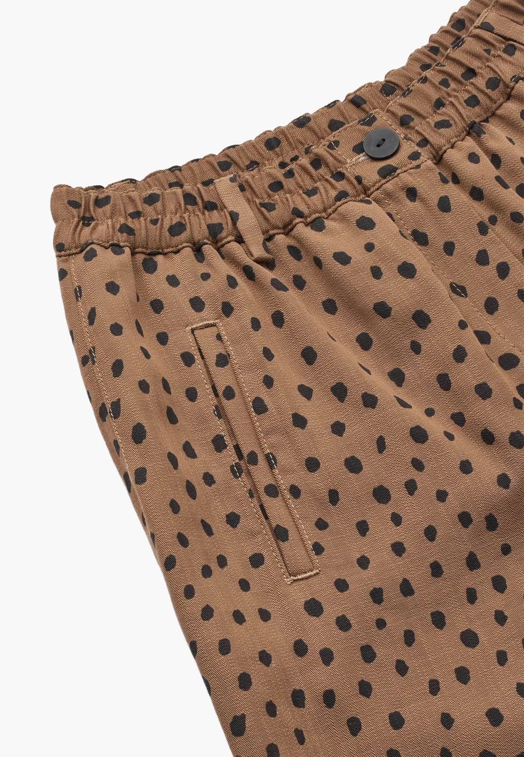 Laurie Hilde Loose CL broek Camel Print cropped