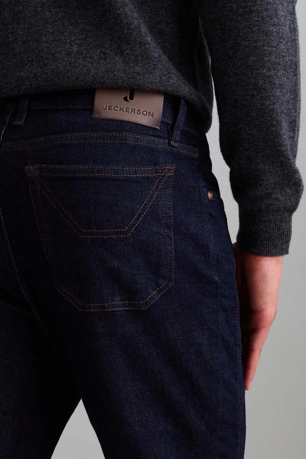 Jeckerson John slim fit jeans donkerblauw stretch