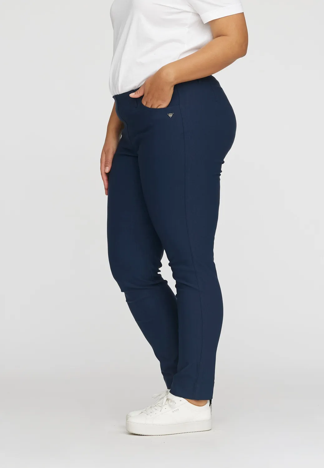 Laurie Kelly Regular ML broek navy stretch