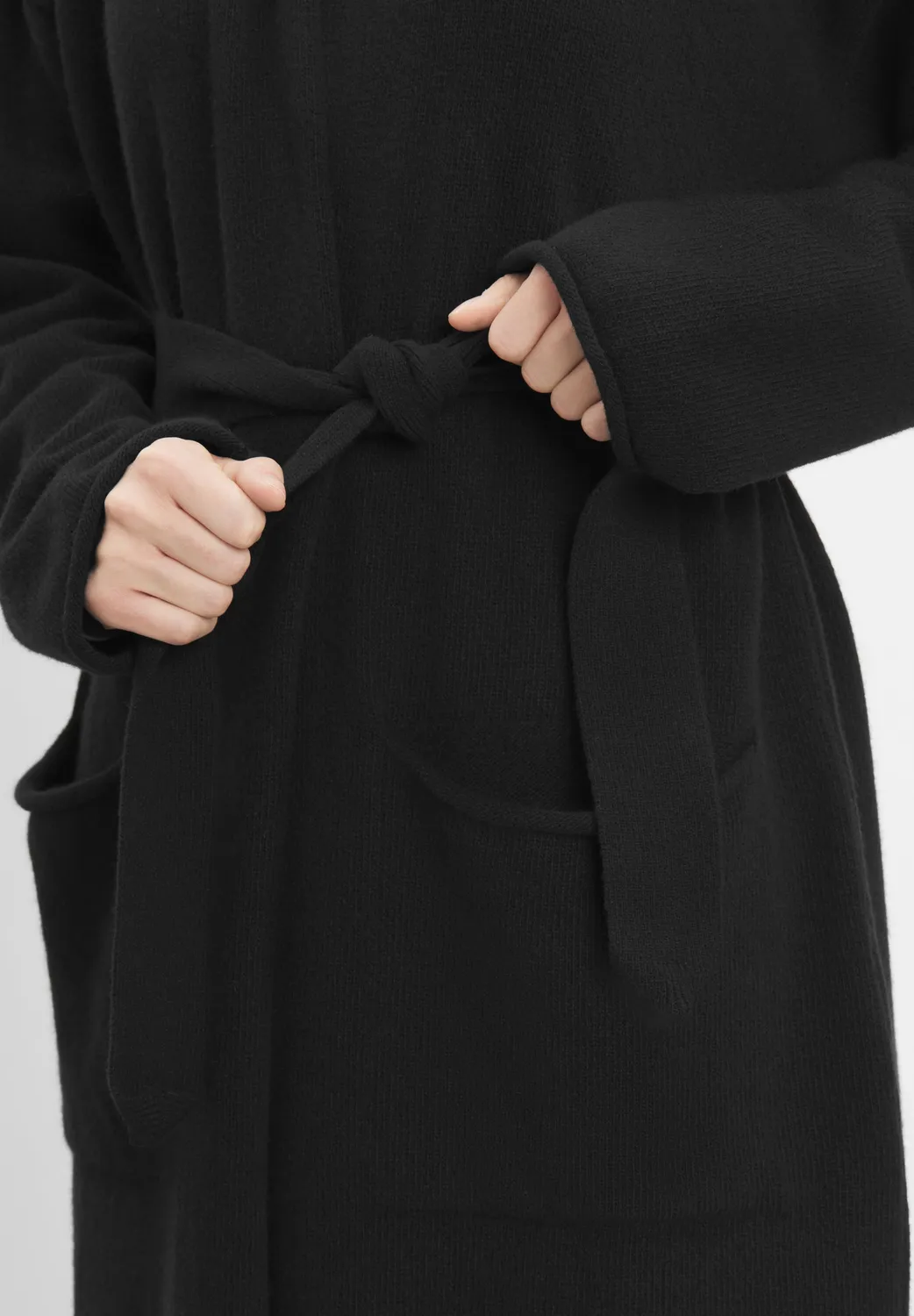Laurie Iris cardigan dames zwart lamswol