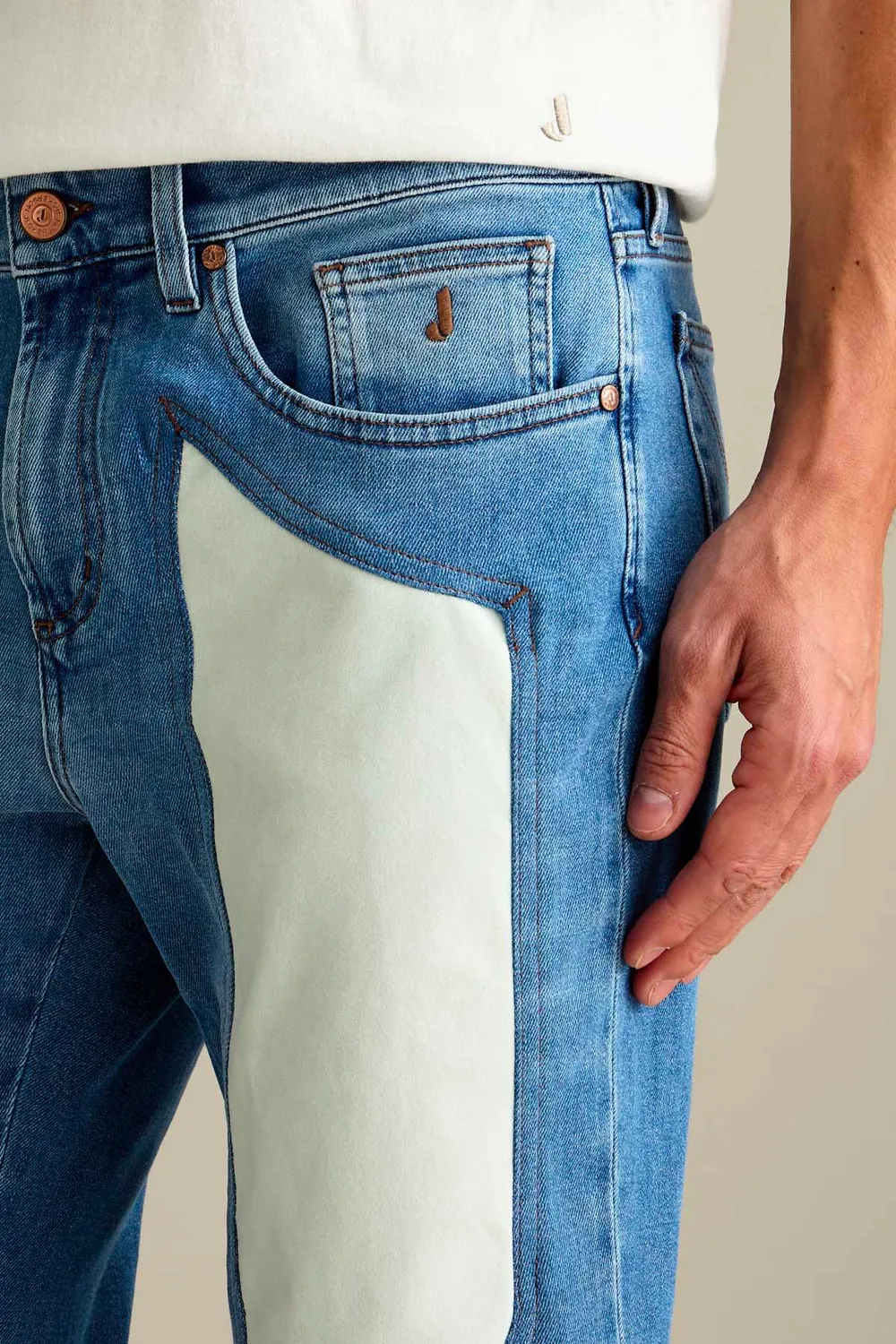 Jeckerson John Slim Fit Jeans Lichtblauw Alcantara