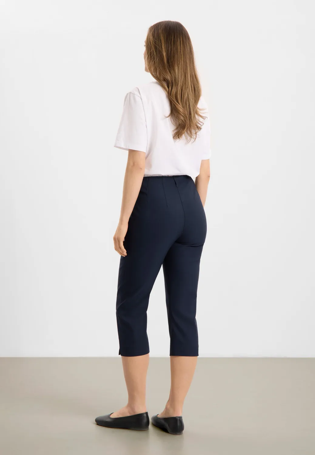 Laurie Taylor Regular Capri ML capribroek navy stretch