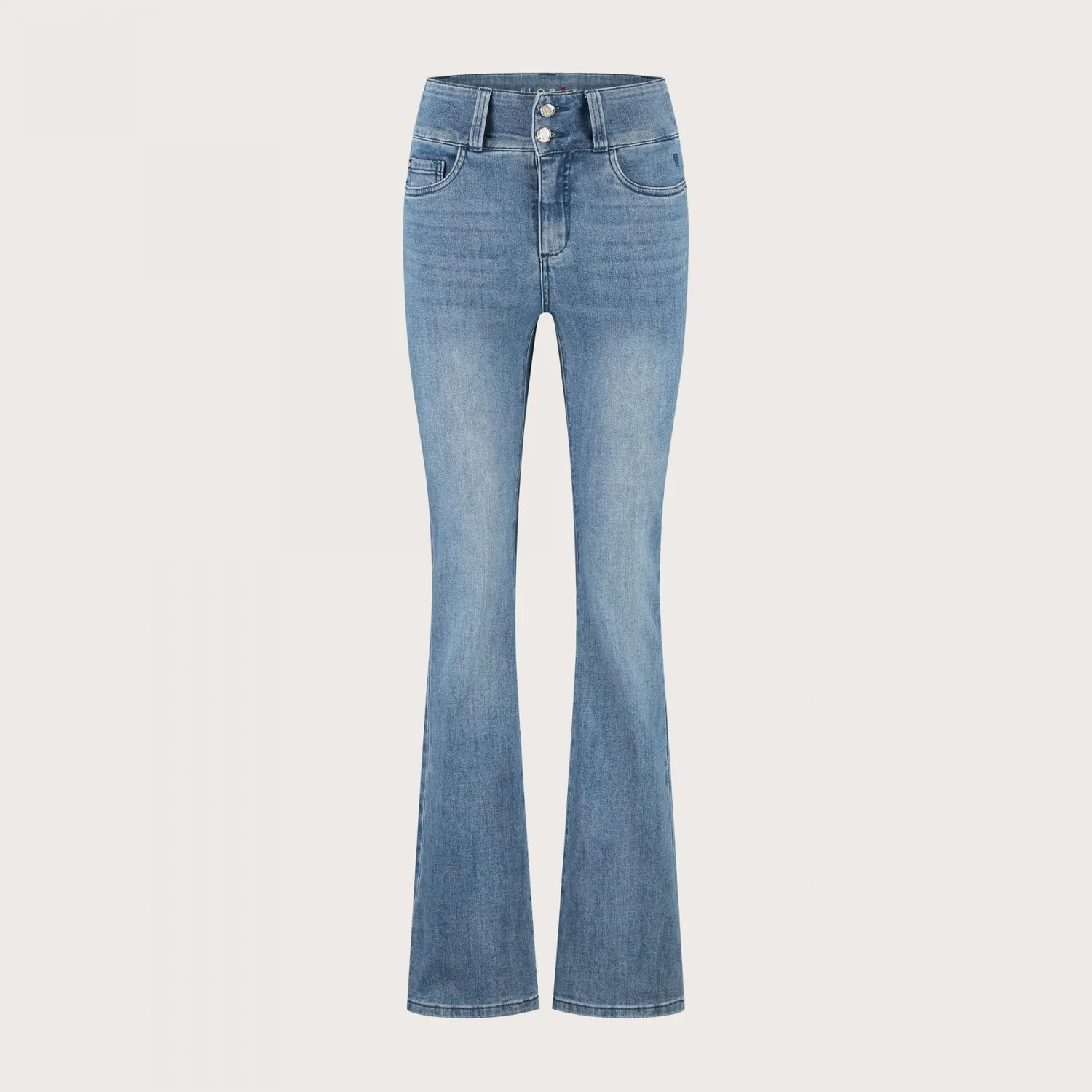 Florez Bodine Flared jeans Italian Blue high waist