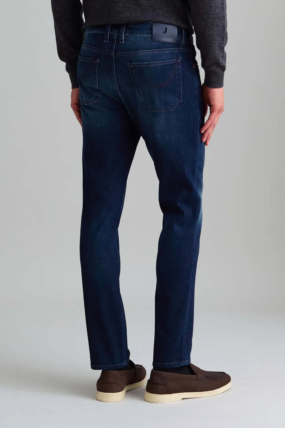 Jeckerson James Skinny Jeans Donkerblauw Alcantara