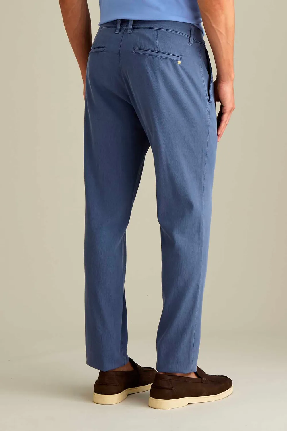 Jeckerson Jack chino slim fit blauw bretagne Tencel