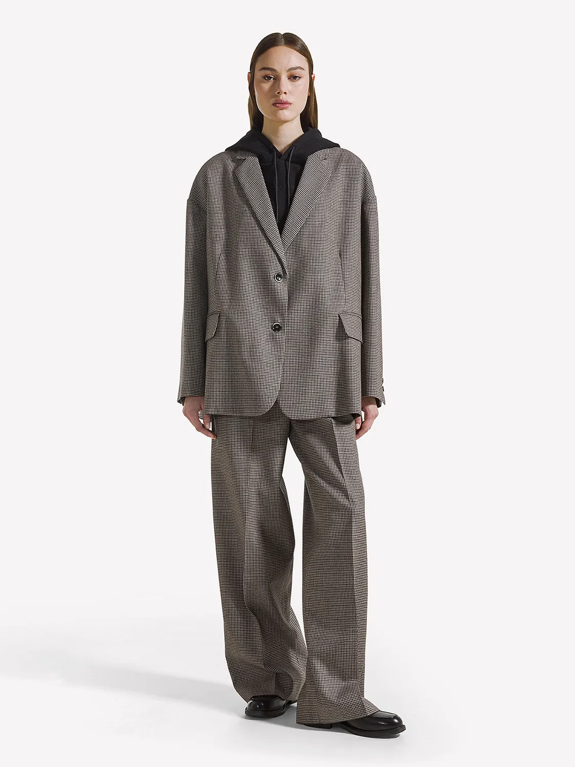 Nine In The Morning Tecla TCL14 blazer Kette wol geruit