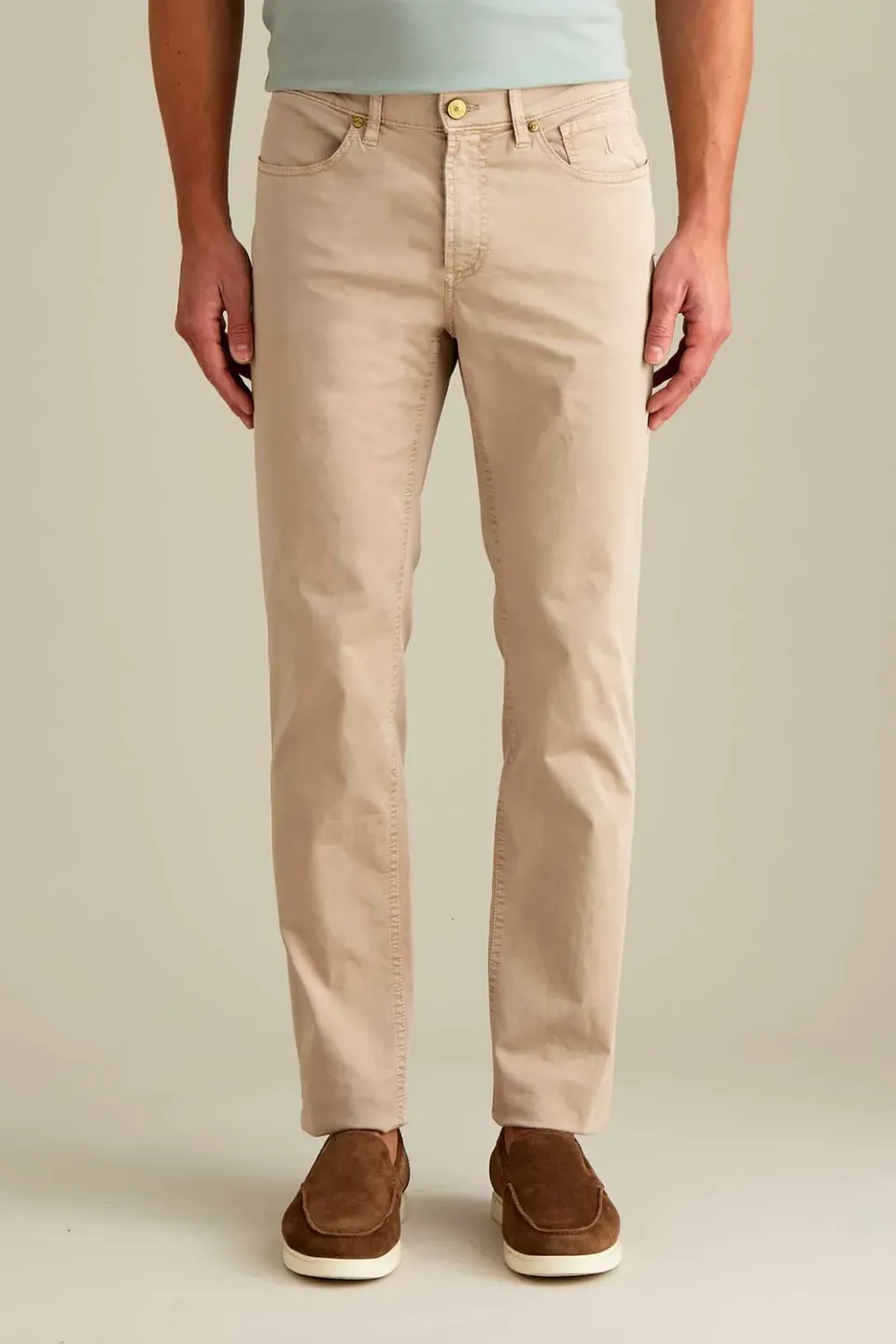 Jeckerson Jordan Slim Fit Broek Beige Cement Katoen
