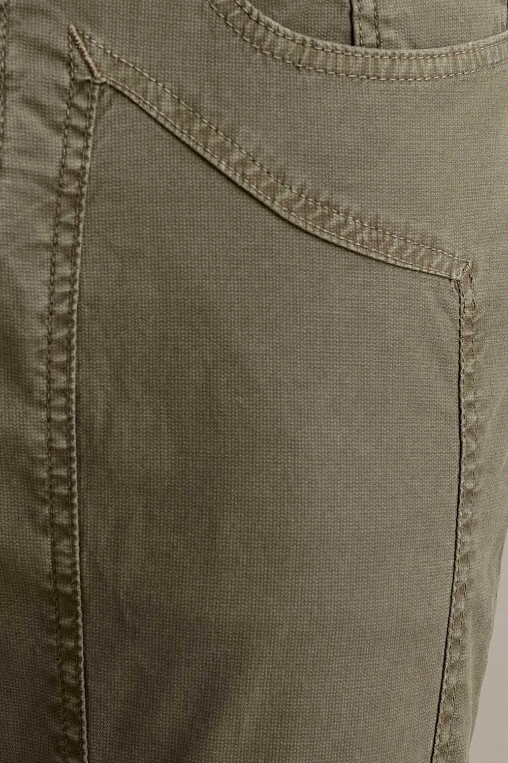 Jeckerson John slim fit broek heren groen pigmentverf