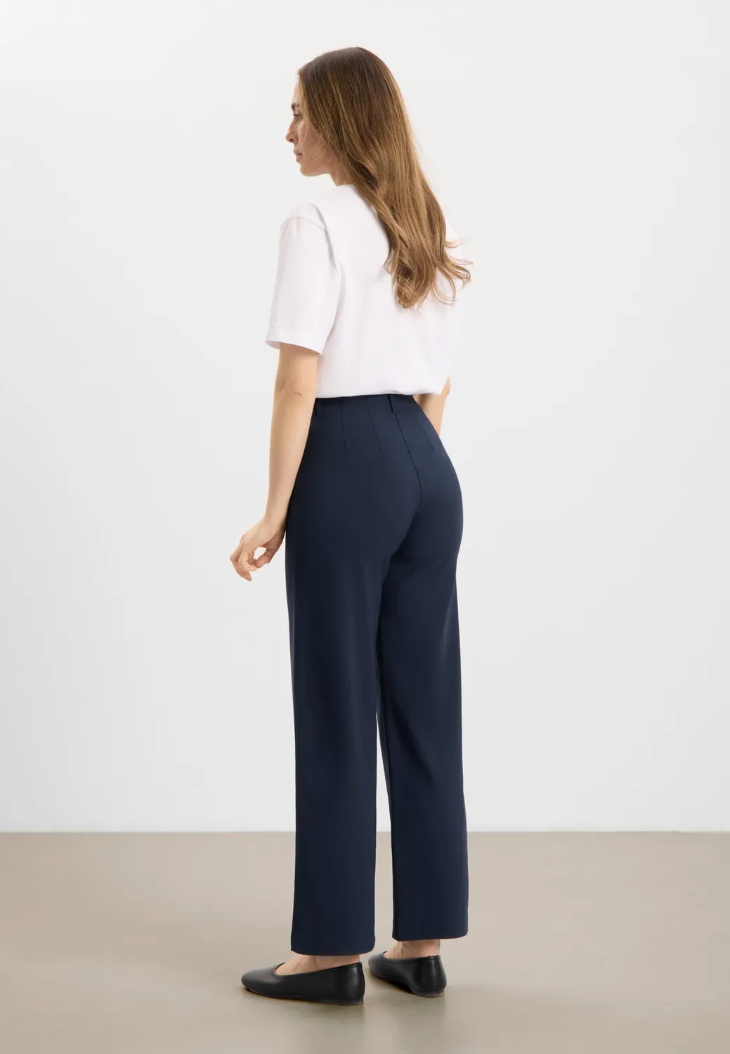 Laurie Donna Loose SL 101134 damesbroek navy korte lengte