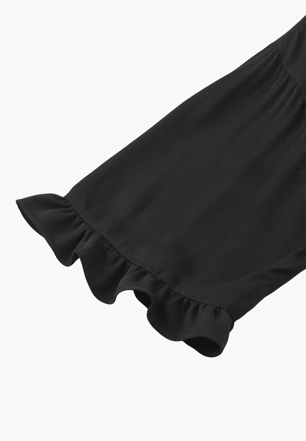 Laurie Nova 101280 blouse zwart korte mouw