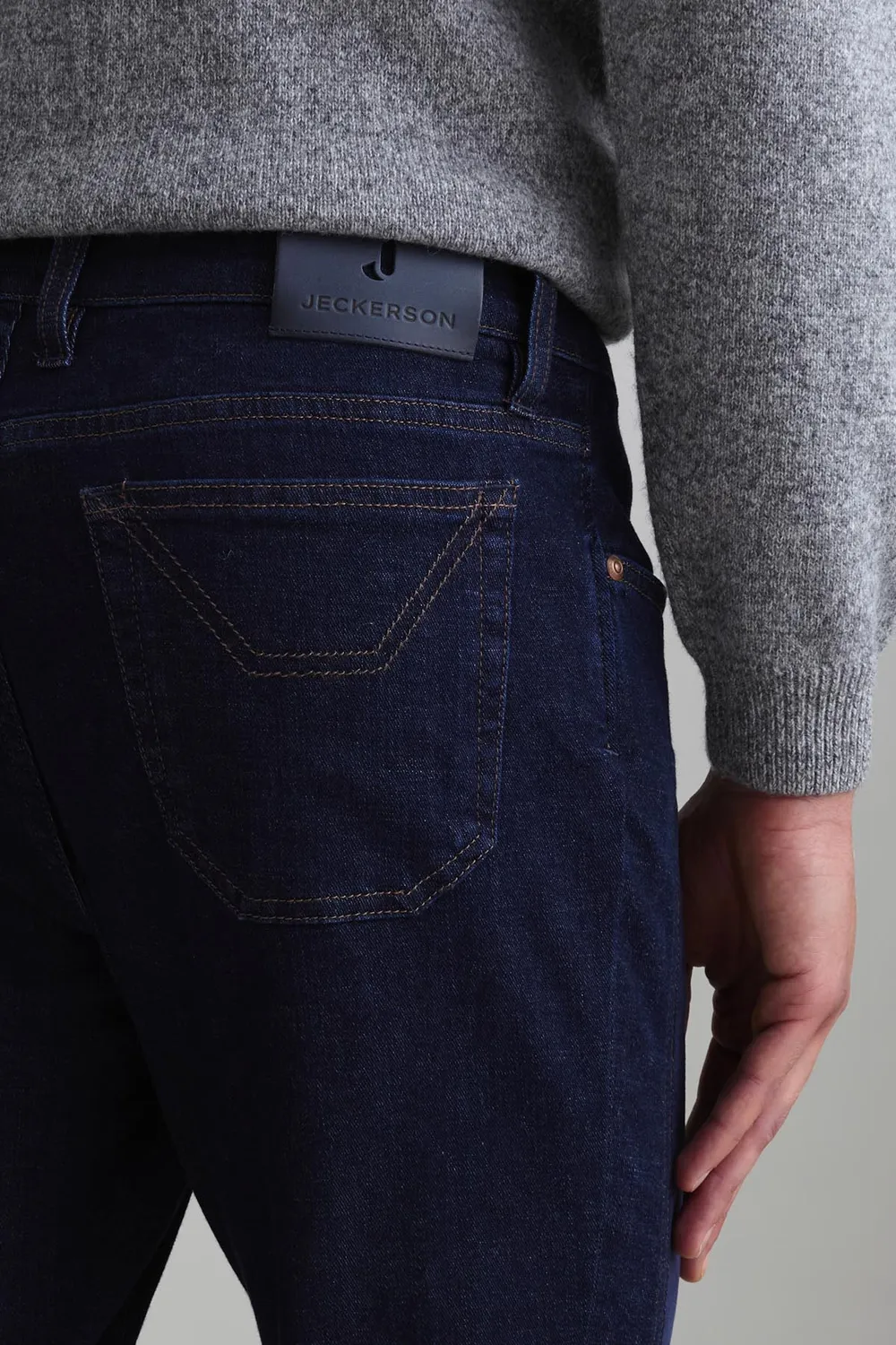 Jeckerson John Slim Fit Jeans Donkerblauw 10oz