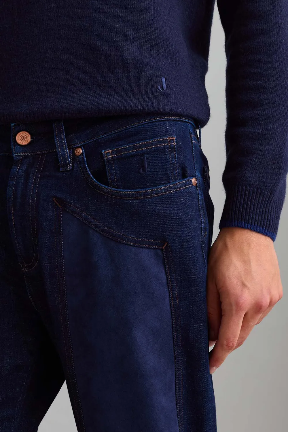 Jeckerson James skinny fit jeans donkerblauw