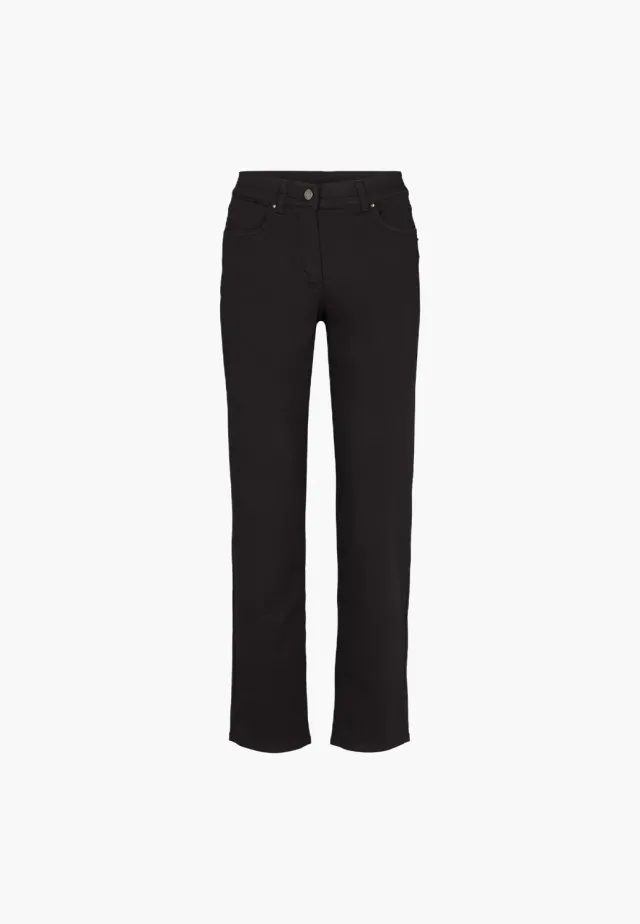Laurie Charlotte Regular SL broek zwart stretch