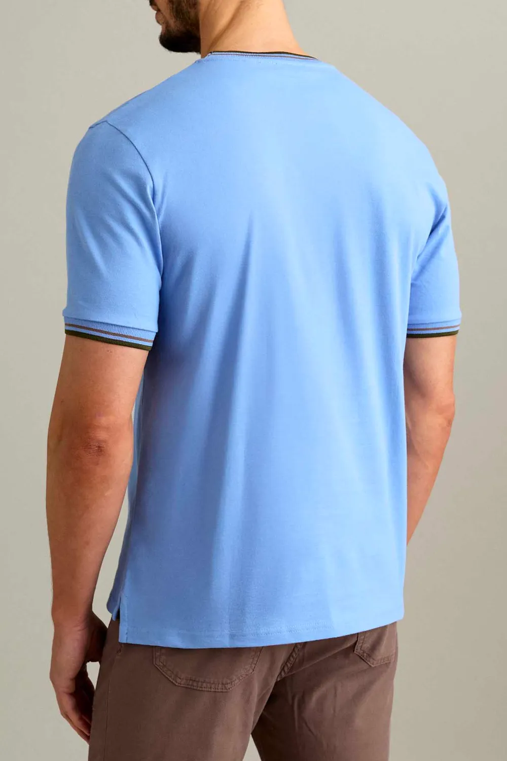 Jeckerson T-shirt piqué lichtblauw korte mouw