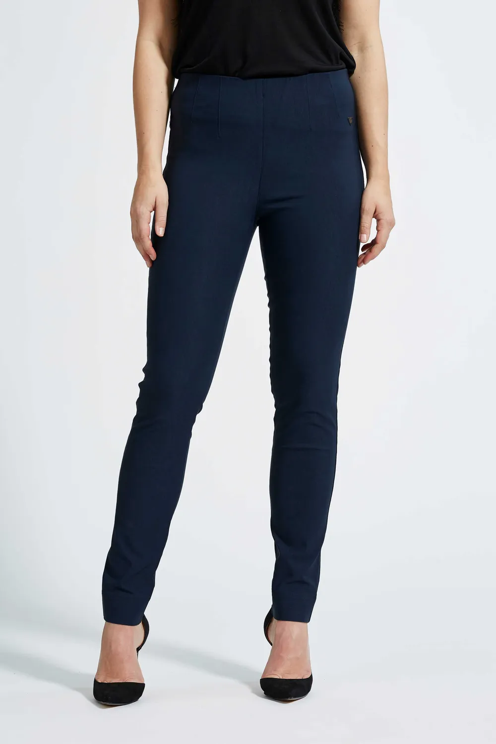 Laurie Vicky Slim ML broek Navy stretch