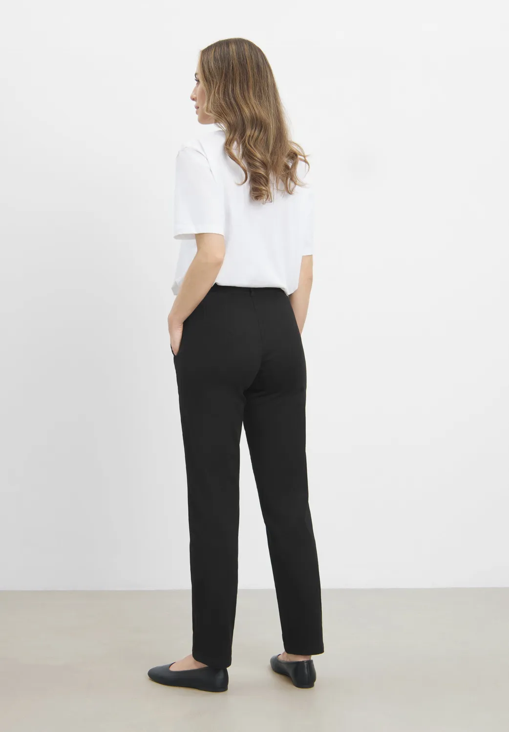 Laurie Taylor Regular broek short black brushed