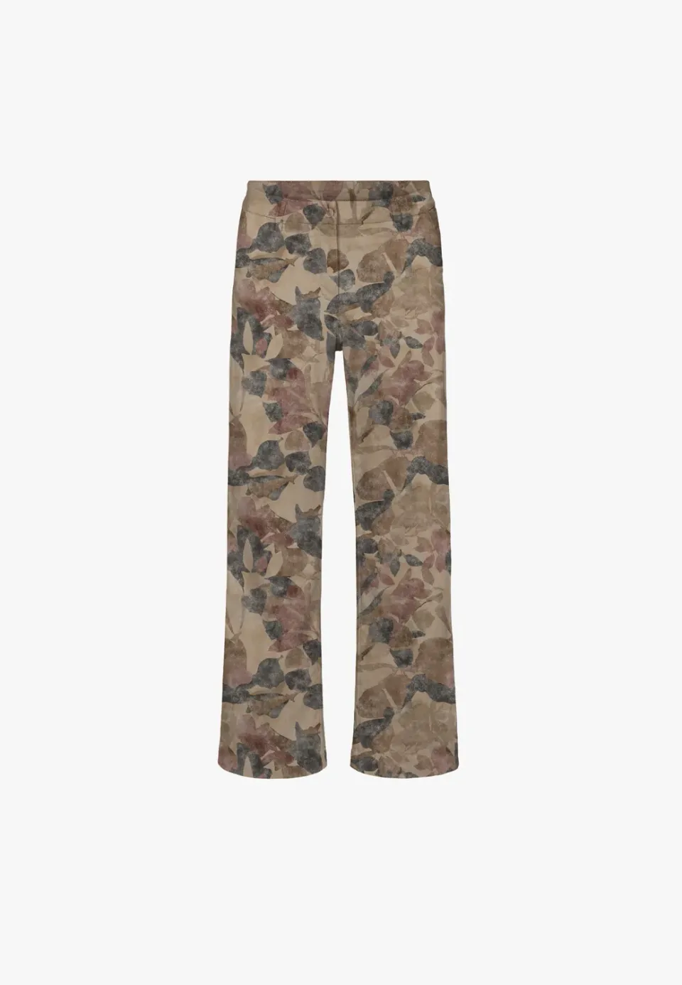 Laurie Charm Loose ML broek paars print stretch