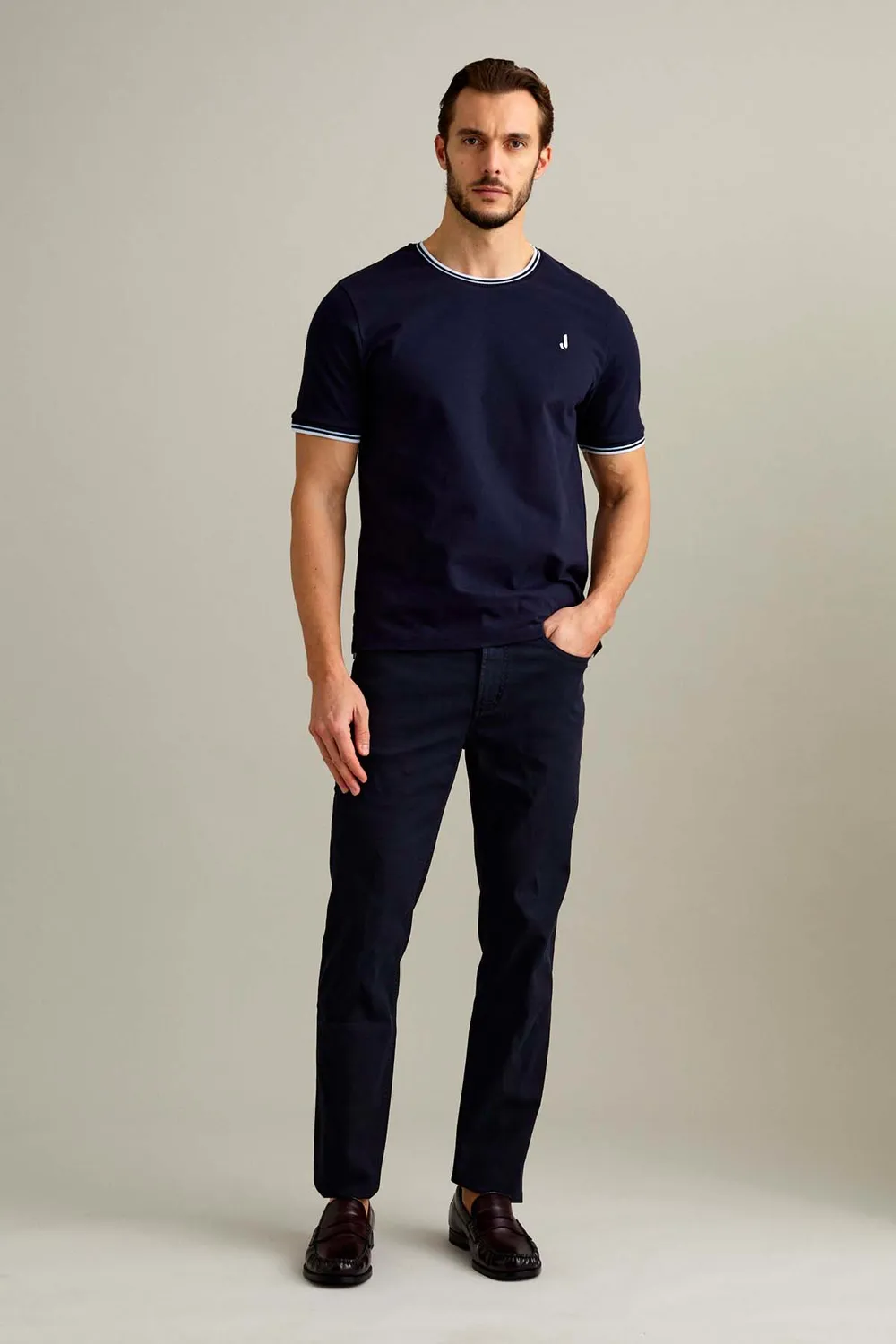 Jeckerson Jordan broek slim fit donkerblauw heren