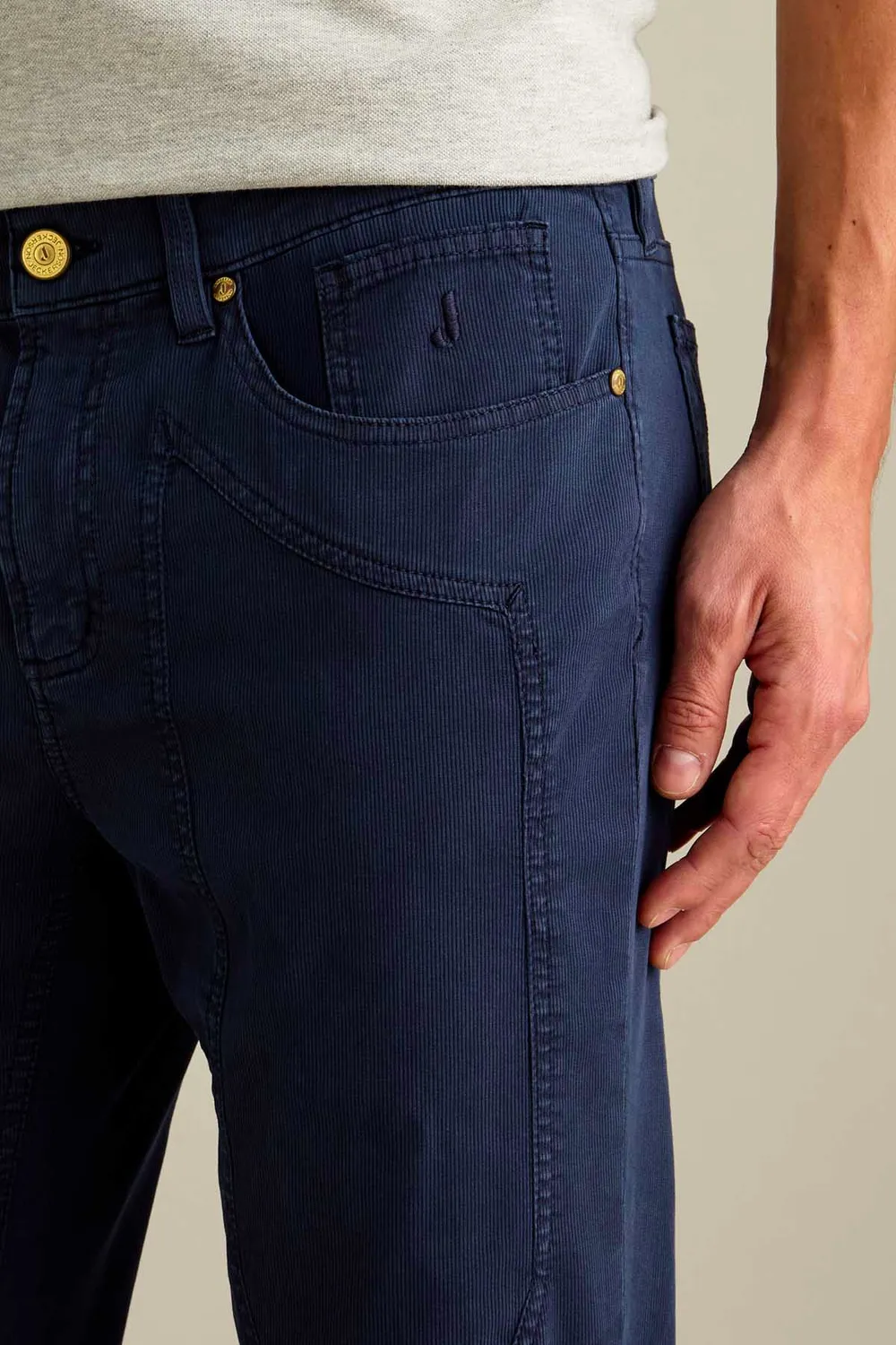 Jeckerson John Toppa broek blauw katoen slim fit