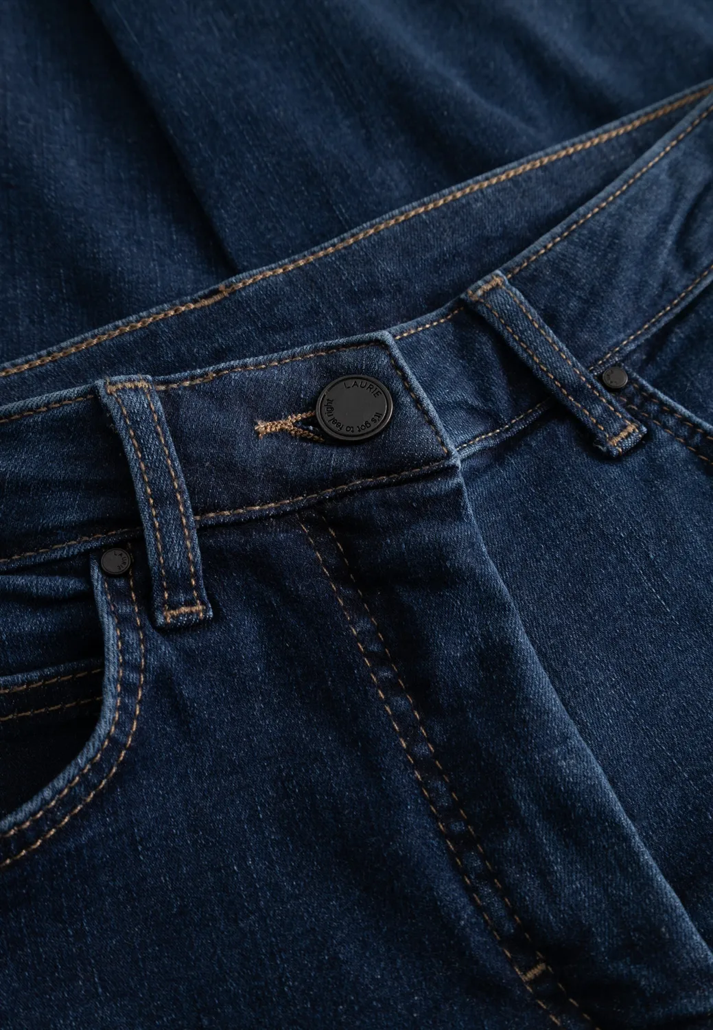 Laurie Amelia Raw Straight CL jeans dark blue cropped