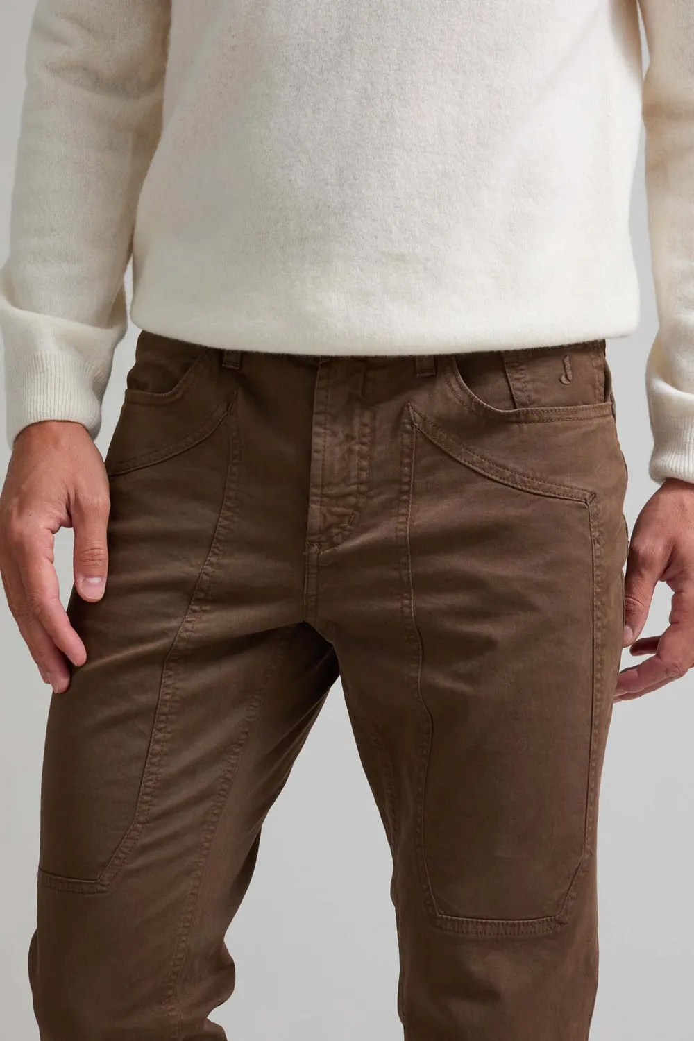 Jeckerson John slim fit broek tabak bruin
