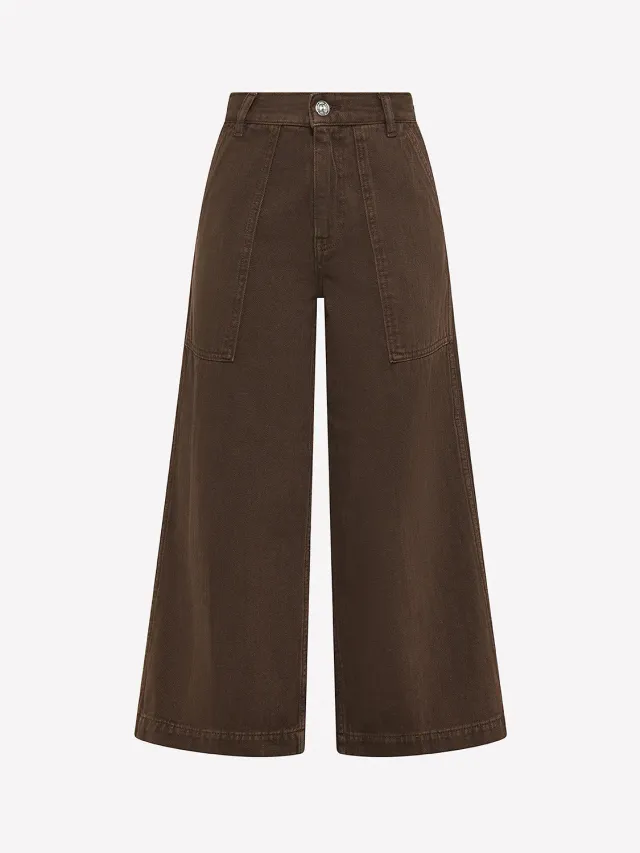 Nine In The Morning Amy meisjes jeans fatigue katoen mauve