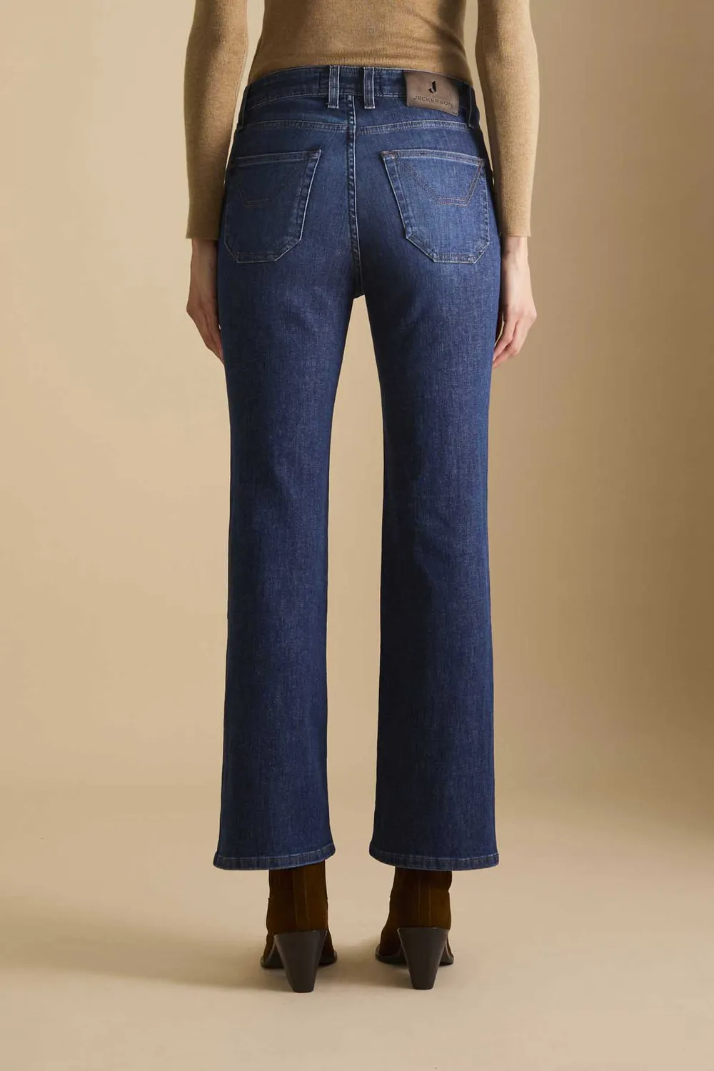 Jeckerson Janelle jeans medium blauw flared fit