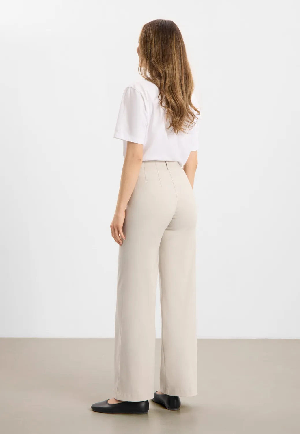 Laurie Donna Loose ML damesbroek grey sand luchtig