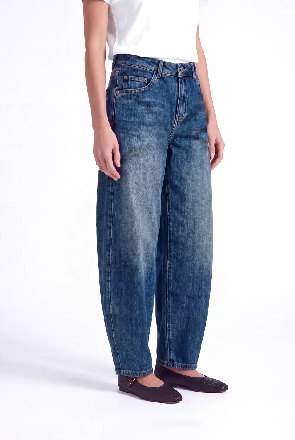 Florez Floor jeans Rain Blue barrel fit