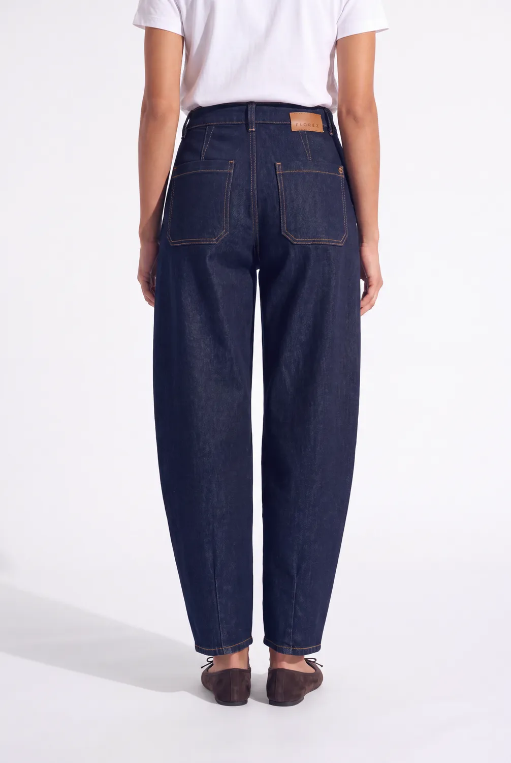 Florez Oxi barrel jeans rins blue barrel-fit