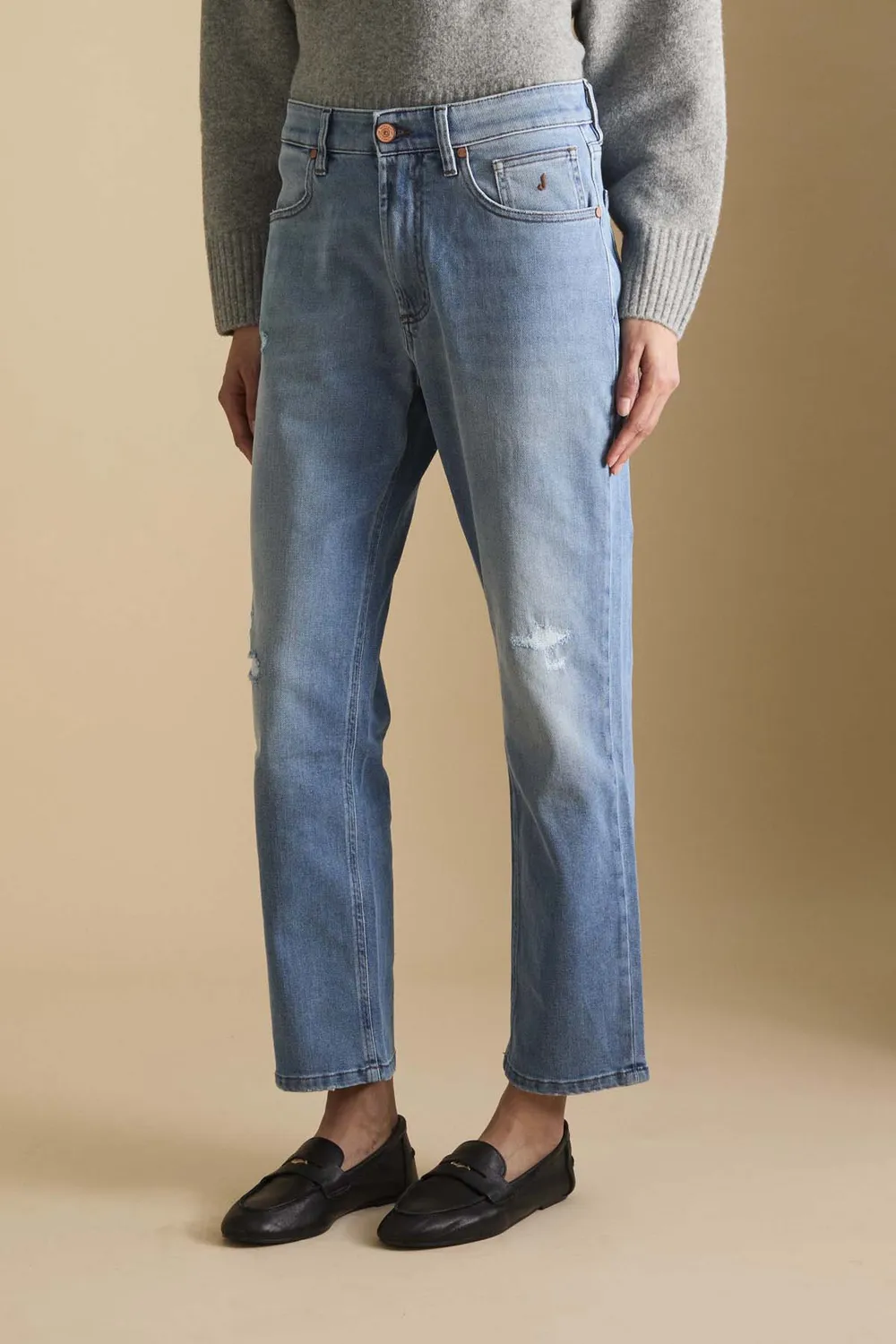 Jeckerson Julia boyfriend jeans lichtblauw stretch