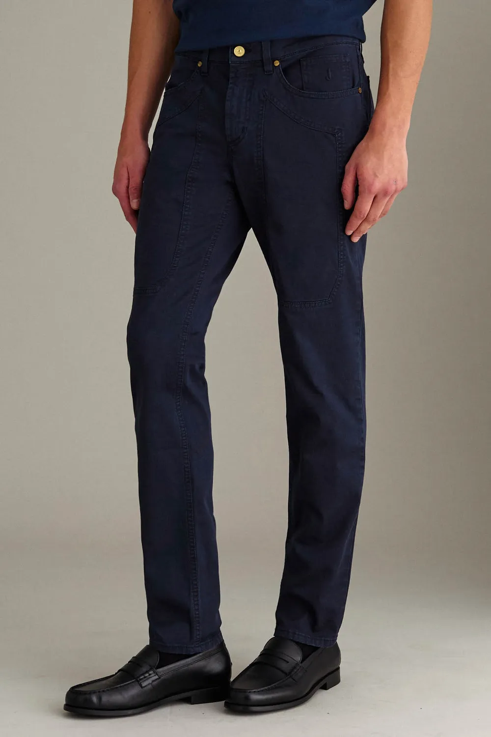 Jeckerson John broek slim fit blauwscuro gabardine