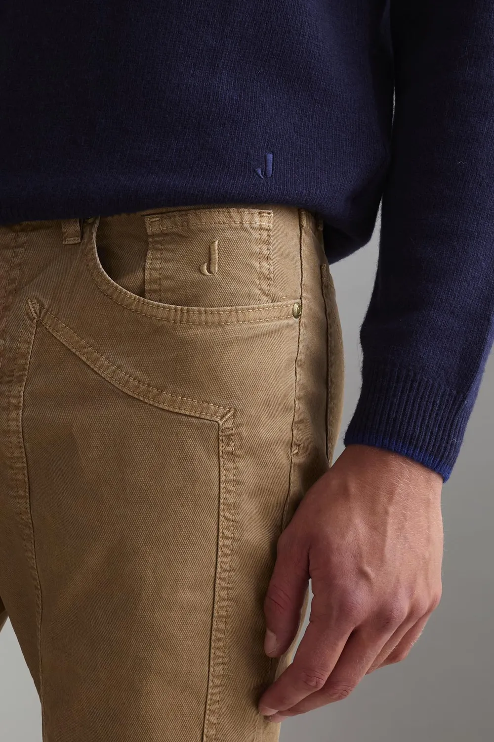Jeckerson John Slim Fit Broek Hazelnoot Twill
