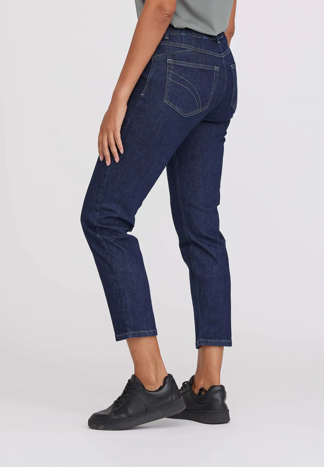 Laurie Hannah Regular XSL jeans Dark Blue Denim stretch
