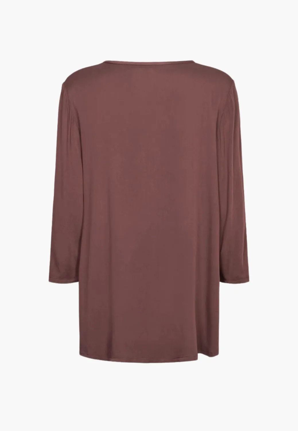 Laurie Ritz 101334 tuniek Dark Plum 3/4 mouw viscose