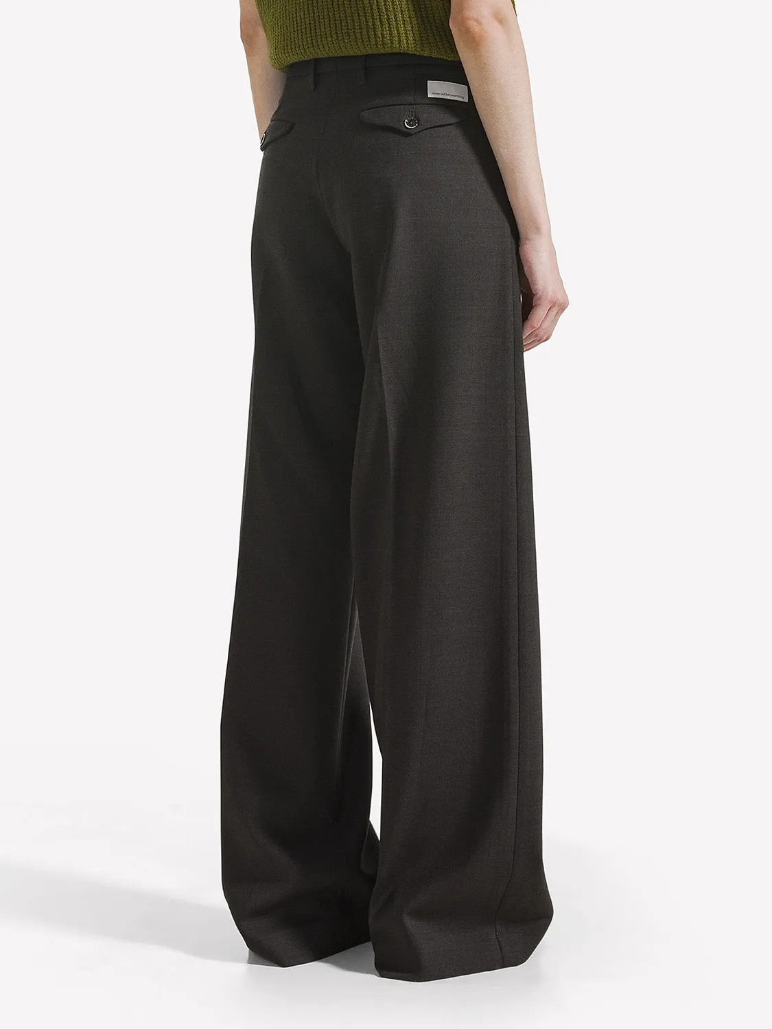 Nine In The Morning Nadia NAC159 chino palazzo dames zwart