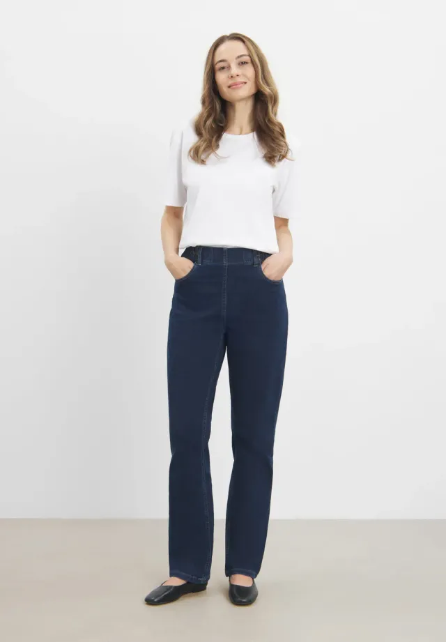 Laurie Violet Relaxed ML jeans dark blue denim 80 cm