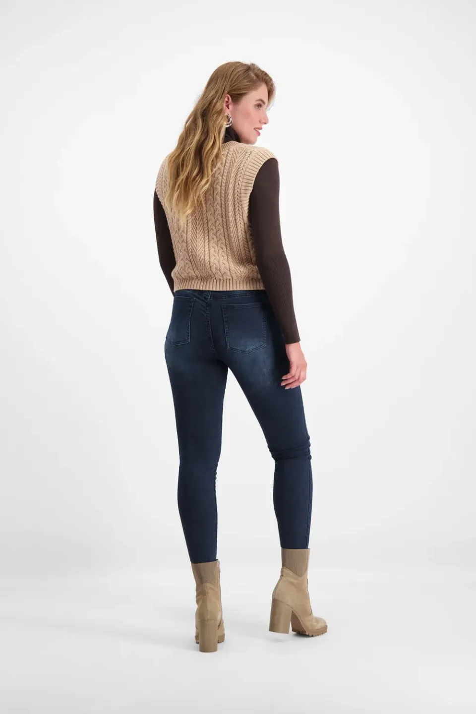 Florez Bobbi Slim Fit jeans Black Blue stretch