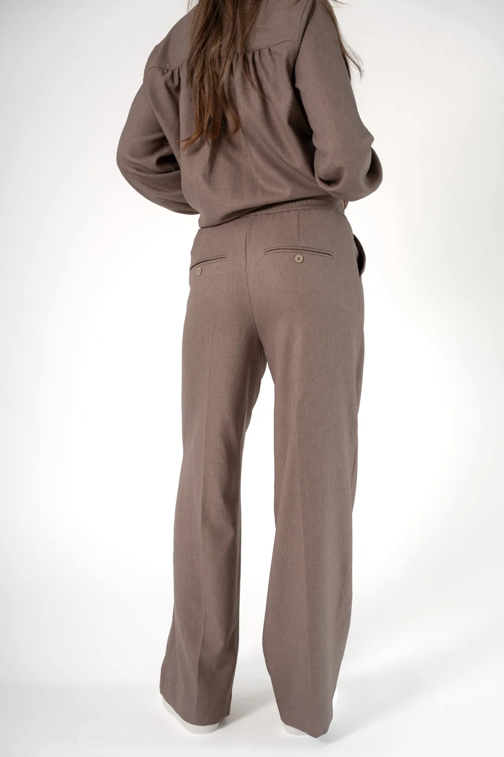 Corel Julia Uni Caravella broek Taupe recht