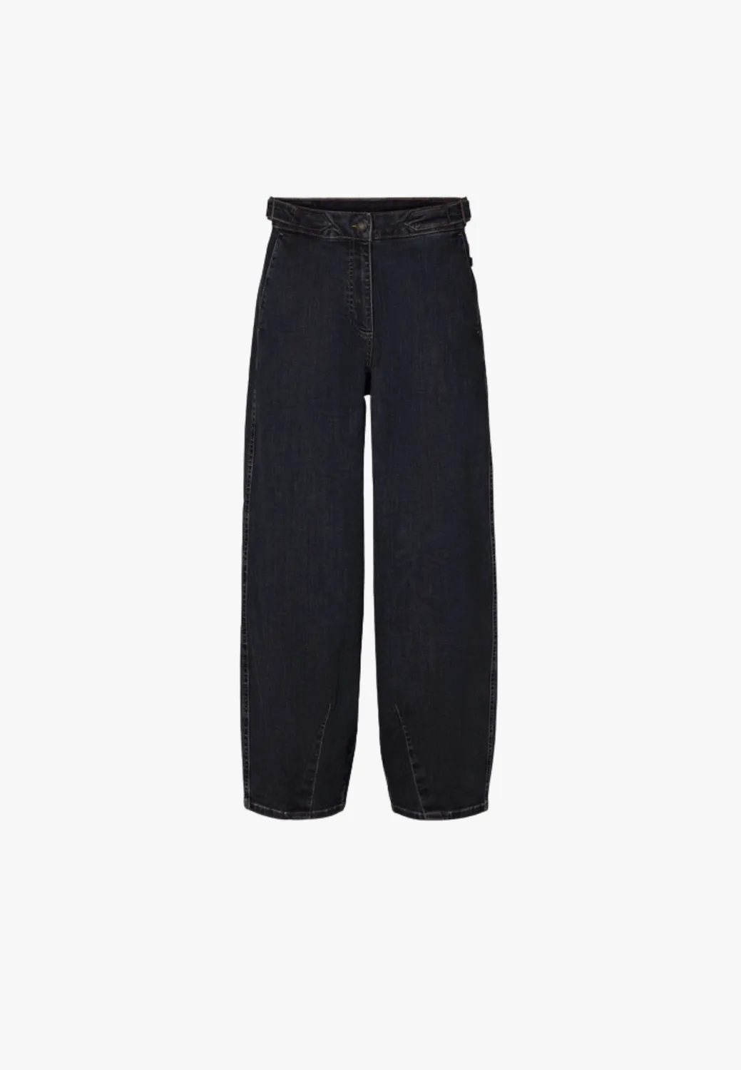Laurie Freya Tapered Loose SL damesbroek Night Blue Denim stretch