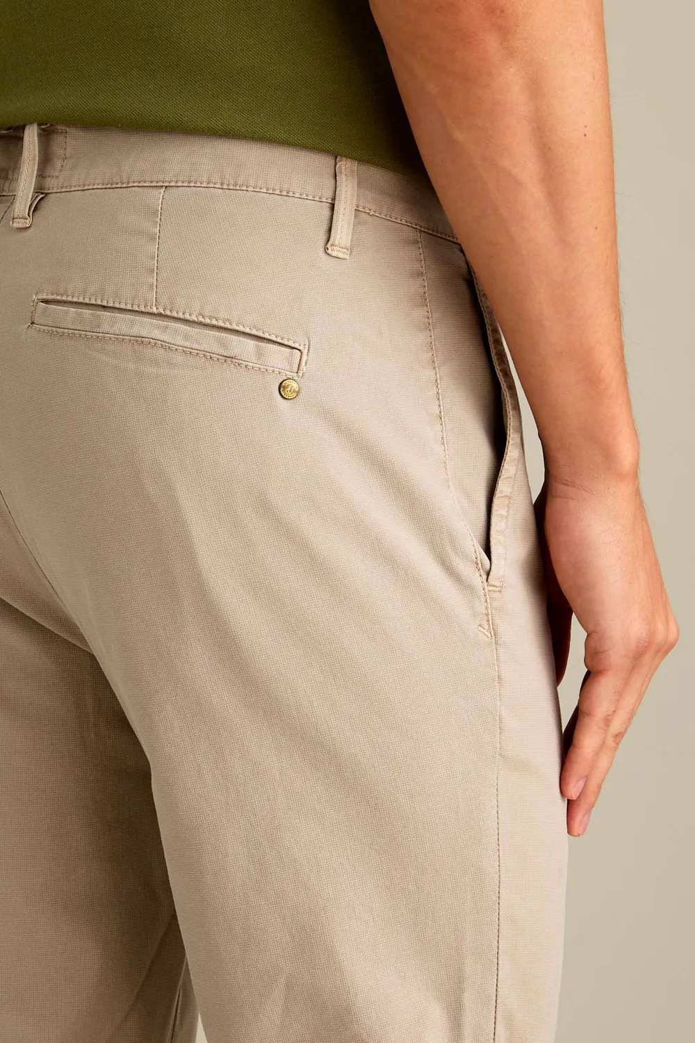 Jeckerson Jack slim fit chino beige cement katoen