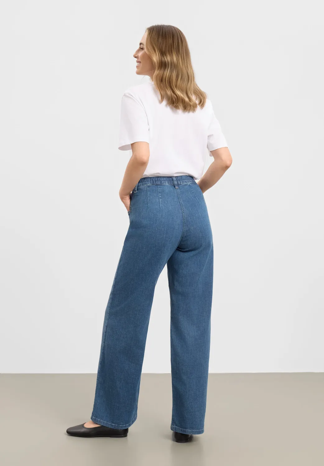 Laurie Donna Loose ML spijkerbroek washed blue