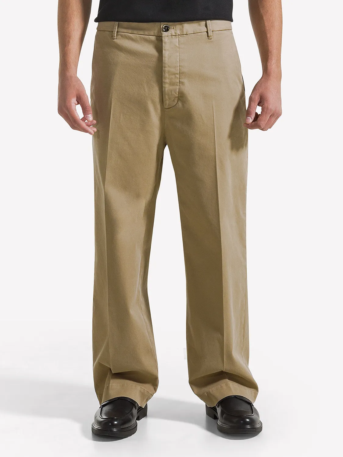 Nine In The Morning AP83 Apollon chino baggy camel