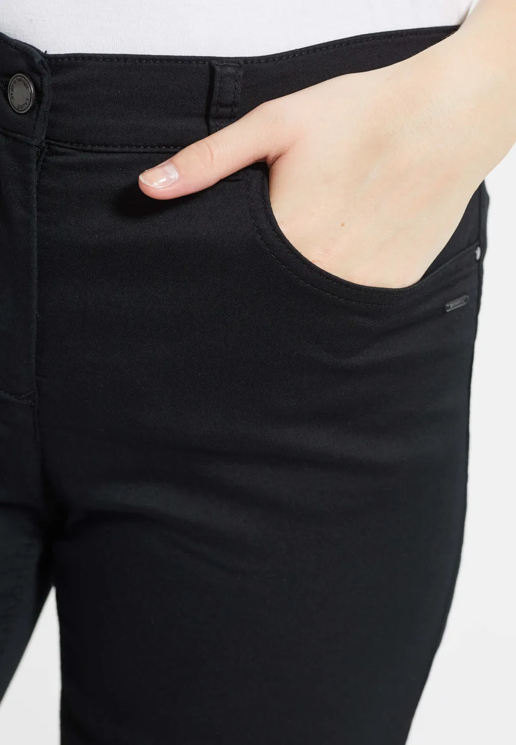 Laurie Amelia Straight LL jeans zwart stretch