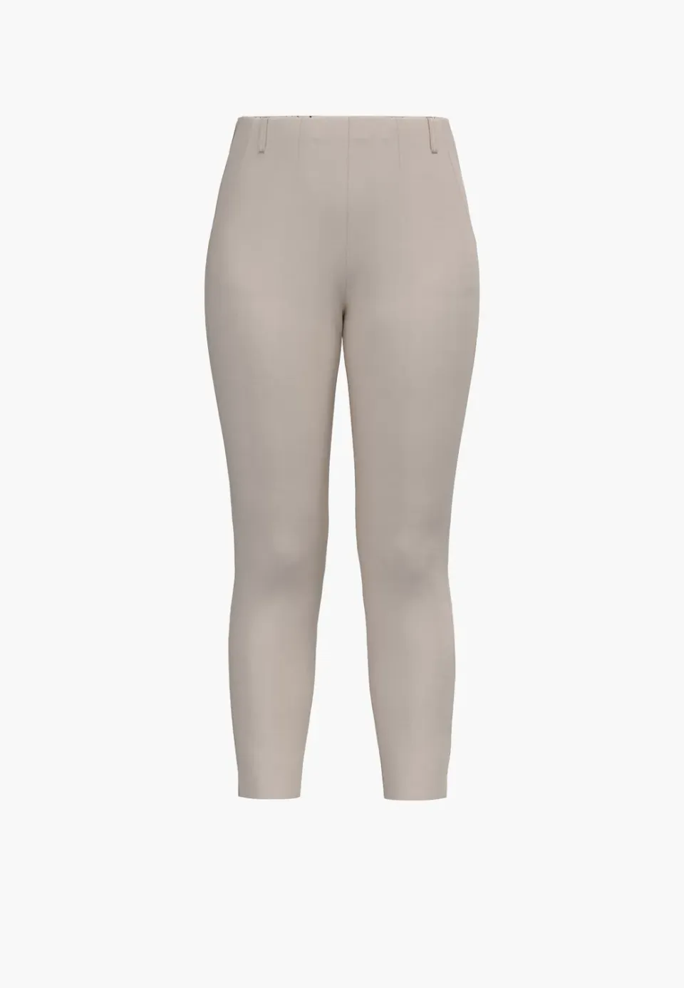 Laurie Elizabeth Slim CL broek Grey Sand cropped stretch