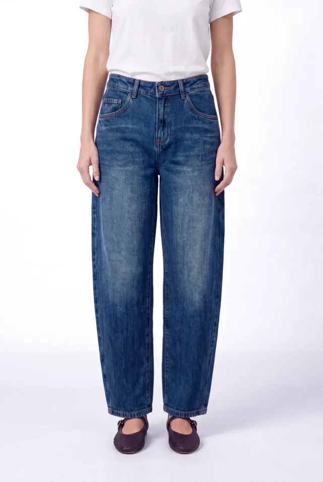 Florez Floor jeans Rain Blue barrel fit