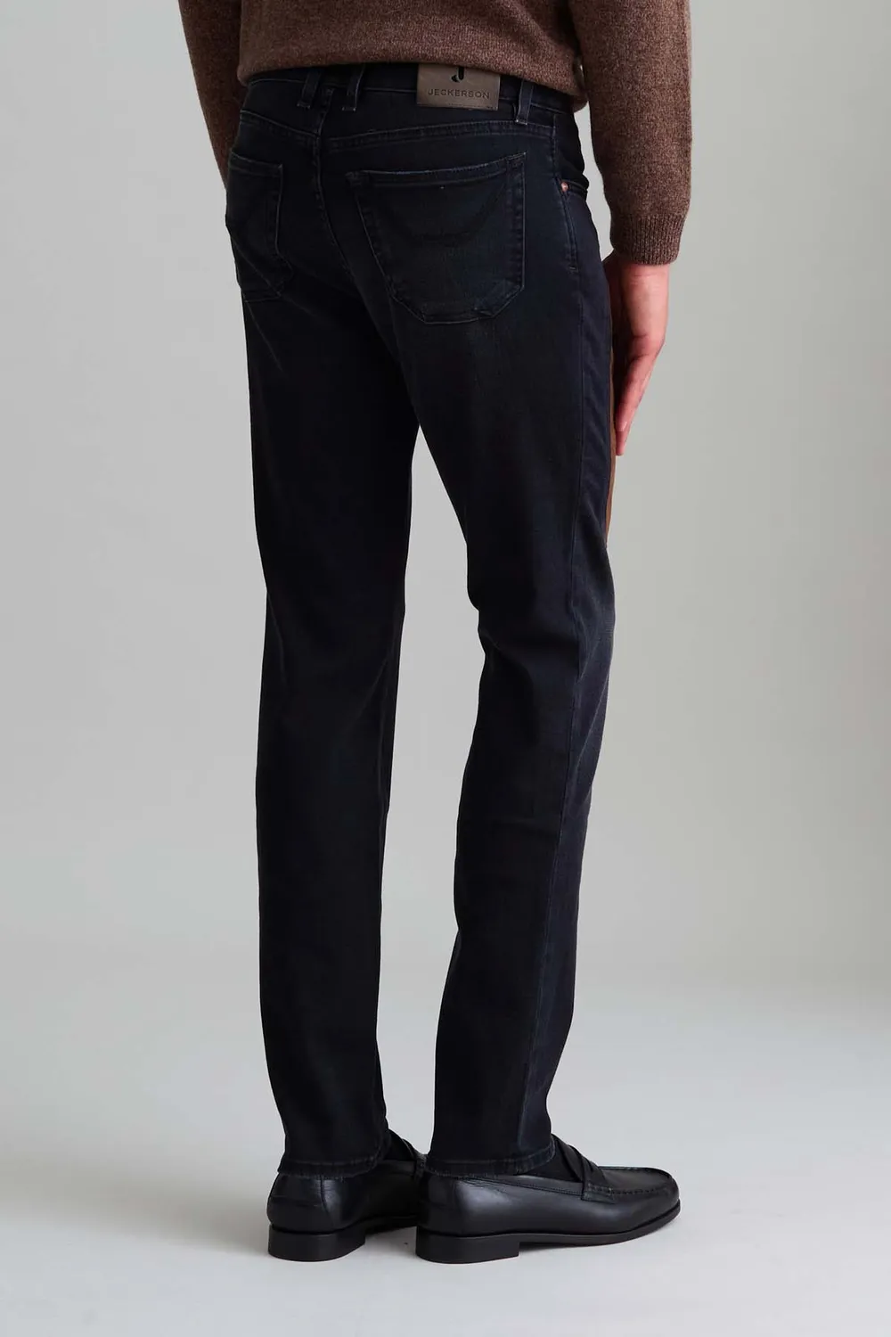 Jeckerson John jeans zwart slim fit alcantara