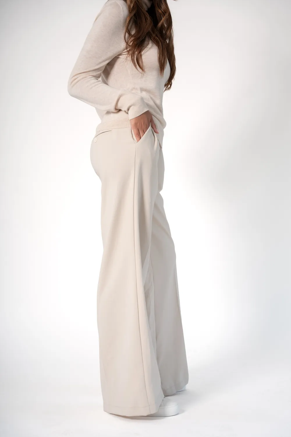 Corel Lior Wide Leg Destri broek Desert wijde pijp